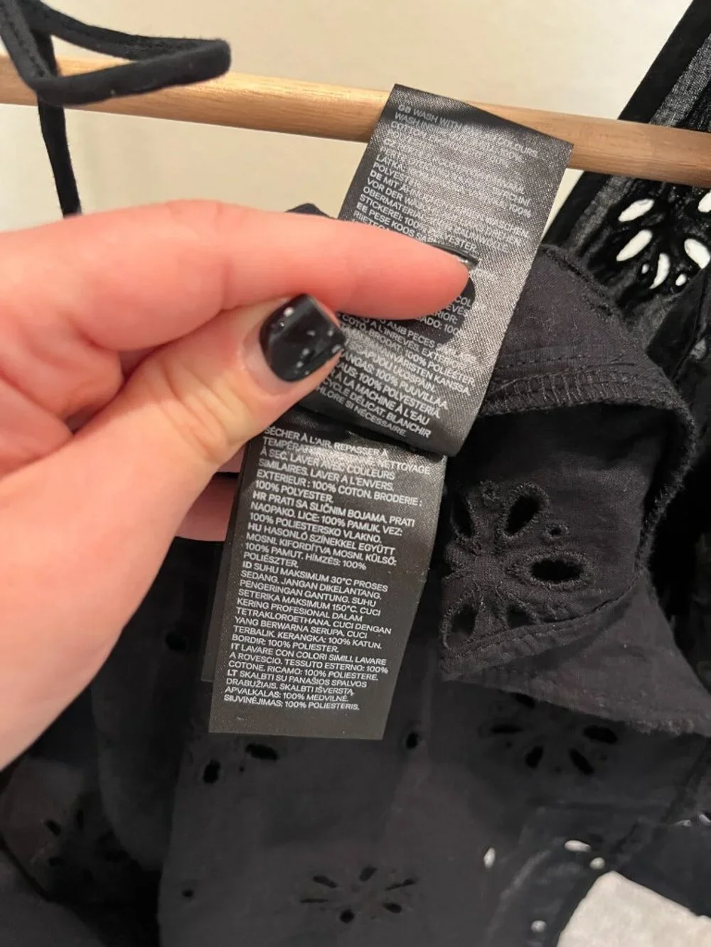 H&M Beach Dress Black Size XS